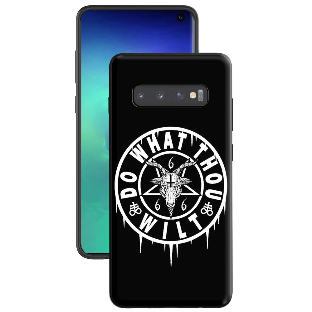 Пентаграмма 666 дьявольский сатанический чехол для Samsung Galaxy A5 A6 A9 M11 M21 M31 S21 S21S S30 M51 A02