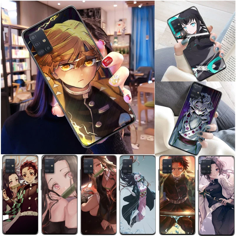

Demon Slayer Kamado Tanjirou Kamado Nezuko Kimetsu No Yaiba Agatsuma Zenitsu Phone Case For Samsung Galaxy A51 4G 5G Coque
