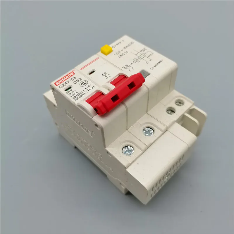 

Ac220v-400v Dz47le-63 Residual Current Leakage Protection Circuit Breaker 2p 6A 10A 16A 20A 25A 32A 40A 50A 63A