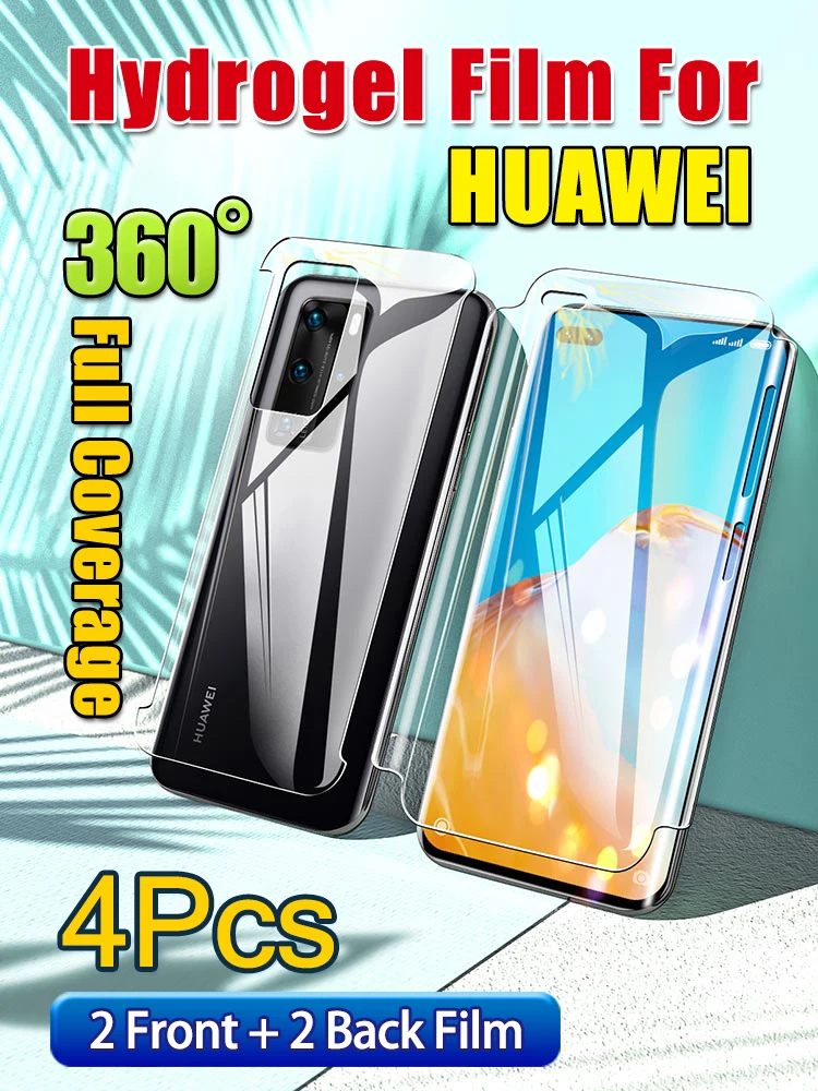

P50 Pro Screen Protector For Huawei P30 P40Pro Honor 60Pro 50Pro Front Back HD Soft Hydrogel Film Mate 20 30Pro Mate40Pro+ 40RS