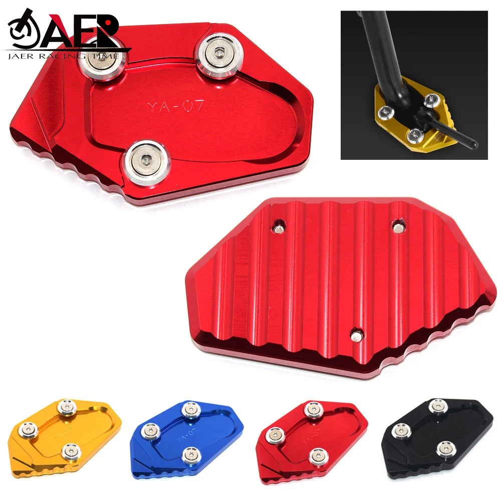 

For Yamaha YZF-R3 ABS 2018 CNC Motorcycle YZF R3 Side Kickstand Stand Extension Plate YZF R25 2013-2018 YZF R3 2015-2018