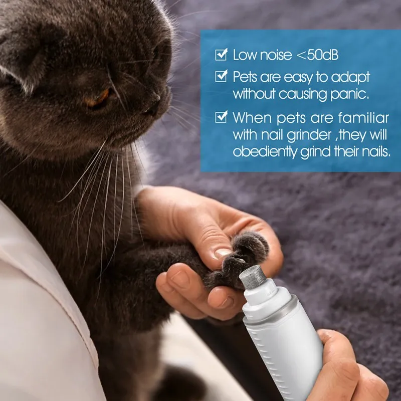 

Pet Cat And Dog USB Rechargeable Electric Nail Polisher P1 (lithium Battery, Capacity 1000mAh) Pet Supplies Electric Nail