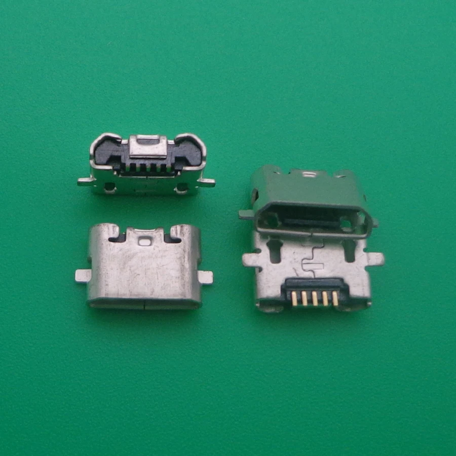 100 шт. микро USB SMD DIP порт для зарядки разъем 5PIN запасные части ремонта|Соединители|