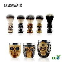 lemonwald 100 silvertip badger bristle resin handle shaving brush perfect gift for wet shavers for birthday or fathers day