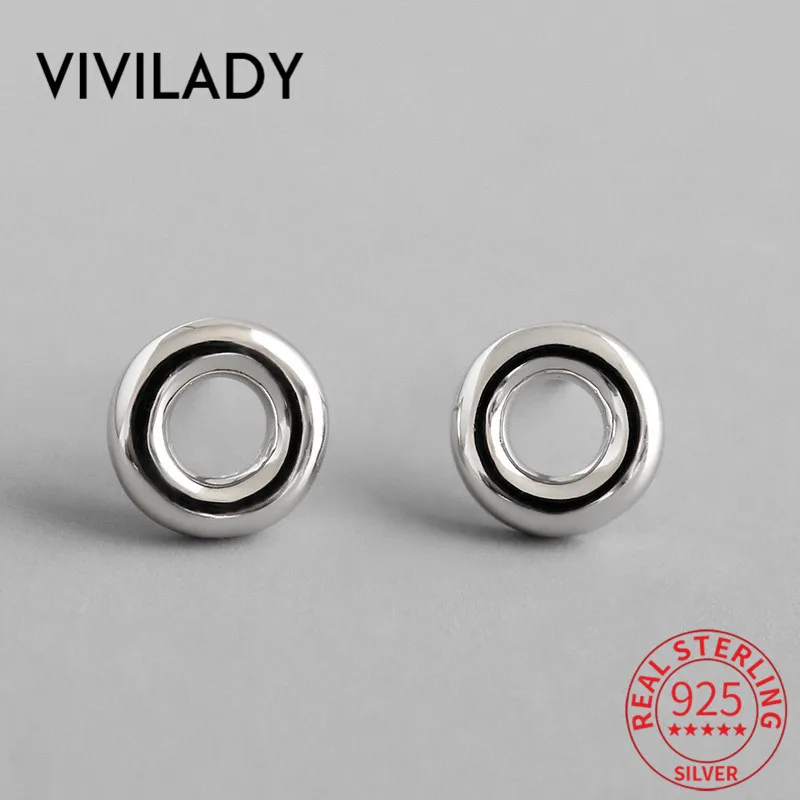 Женские серьги гвоздики VIVILADY изящные модные вечерние из стерлингового серебра 925