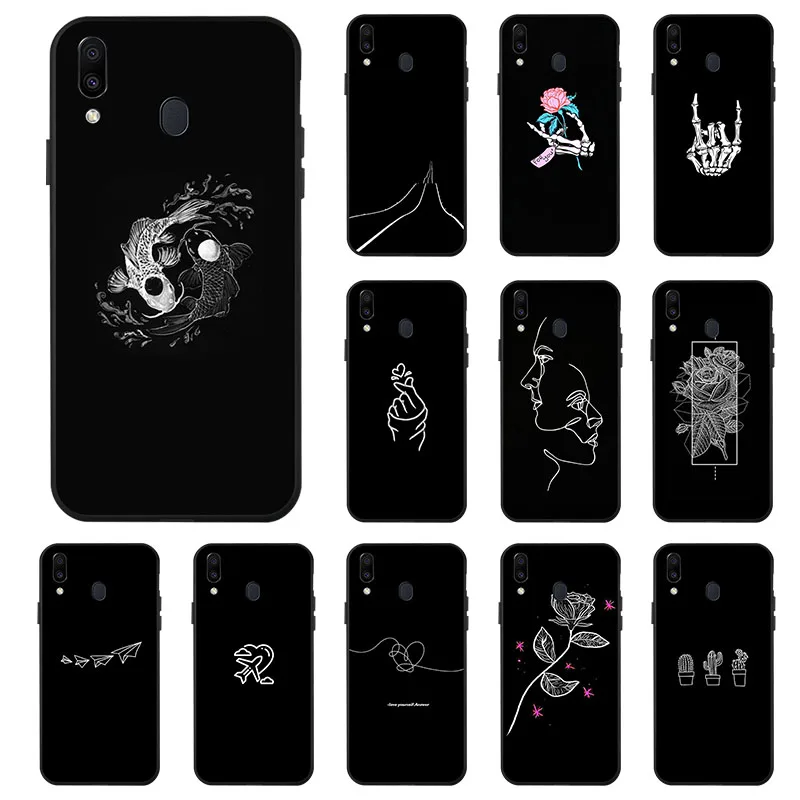 Углеродное волокно силиконовый чехол для samsung M30S A50S A40 A70 A60 A10S A20S A30S чехол КРЫШКА ДЛЯ Galaxy A7 S9 S10e Примечание 10 Plus чехол s