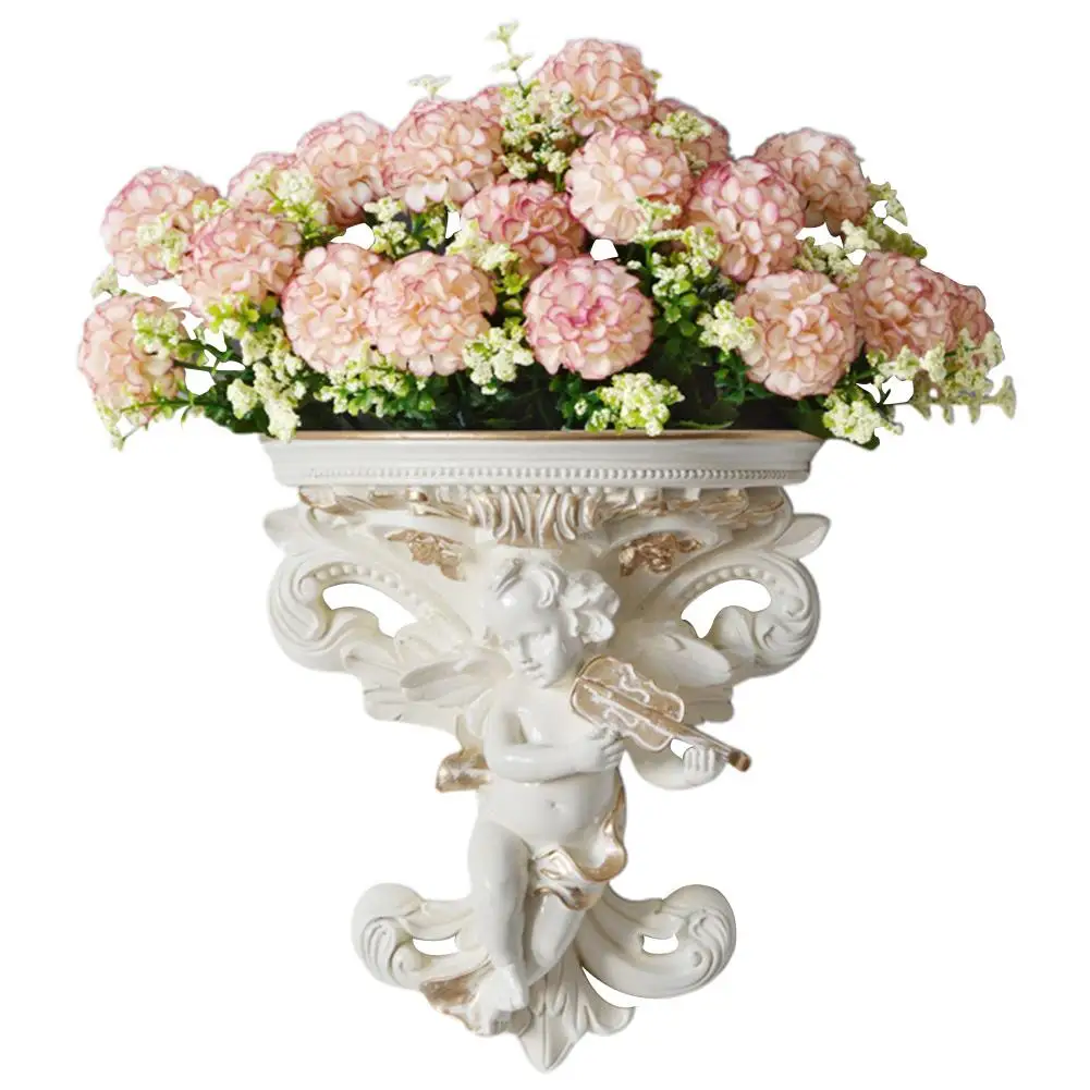 Настенный цветочный горшок штукатурка в форме ангела ремесла для сада украшения