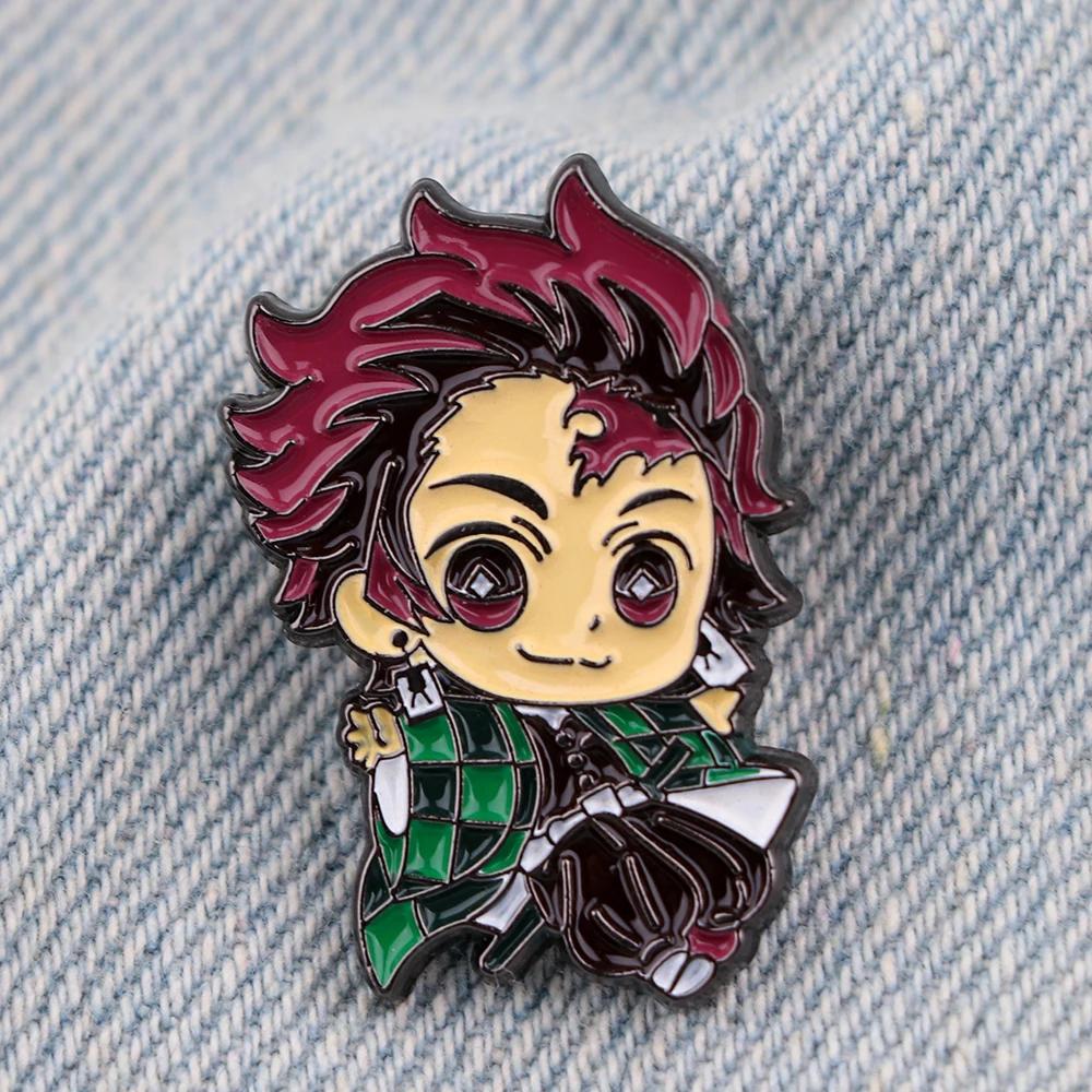 

Lapel Pins Manga Enamel Pin Badges With Anime Kimetsu No Yaiba Jewelry Badges on Backpack Brooches on Clothes Brooch Japanese