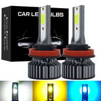 2x h4 led headlight led bulb for car fog light bulb h1 h3 h7 led h11 9005 9006 hb3 hb4 9000lm 12v diode lamps 3000k 6500k 8000k