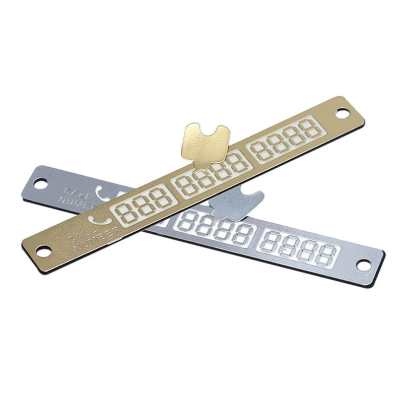 

Practical Car Styling Luminous Temporary Parking Card Number Card Plate With Suckers Stickers Night Interior Auto Products