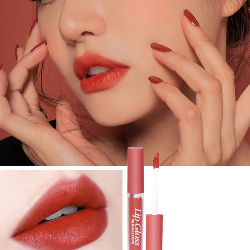 

Gloss Easy Pumpkin 6PCS Glaze Not Set To Fade Lipstick Matte Color Lip Velvet Female Makeup Lip