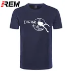 Рем, модная крутая Мужская футболка, Женская забавная футболка с аквалангом Vostok, футболка с индивидуальным принтом