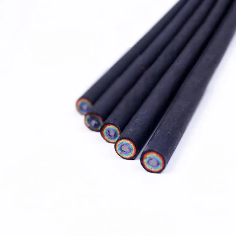 Черно-белый карандаш с радужным рисунком карандаши для рисования канцелярские