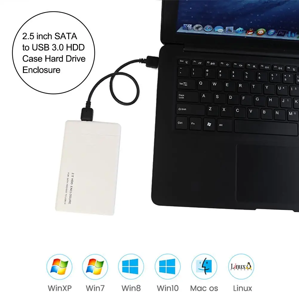 2 5 дюймов SATA USB 3 0 адаптер жесткого диска чехол ГБ/сек. корпус для с кабель передачи