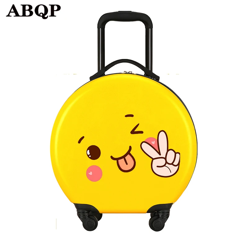 Children's luggage small 18-inch male and female baby cartoon suitcase universal wheel boarding trolley case mala de viagem