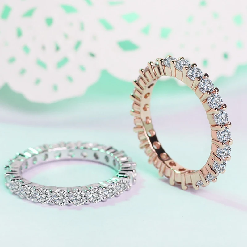 Ювелирные изделия изысканное круглое свадебное кольцо синего цвета ювелирные из