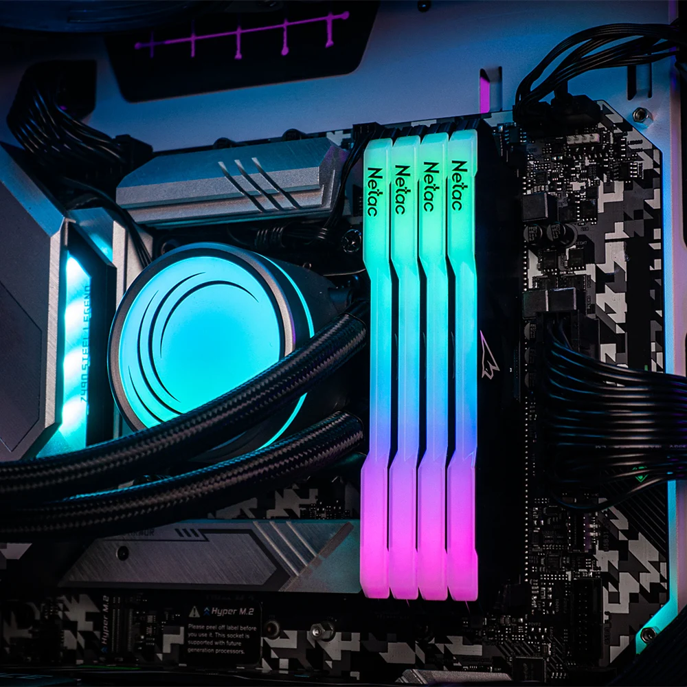 Оперативная память Netac DDR4 RGB 8 ГБ x2 двухканальная 3200 МГц XMP 2 0 радиатор DIMM для