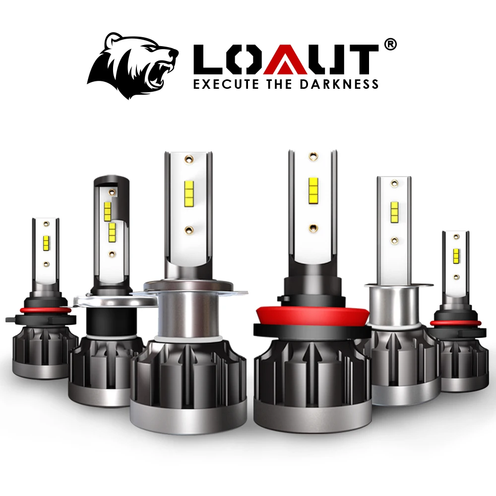 LOAUT H4 Фары для автомобиля светодиодный H7 H11 H1 9005 9006 фары Противотуманные лампы