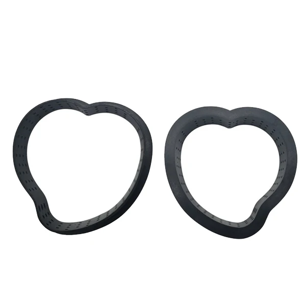 

10 Pcs Heart Shape Tart Rings Heat-Resistant Perforated Cake Mousse Ring Non Stick Bakeware Mini Cake Mold Cake Ring