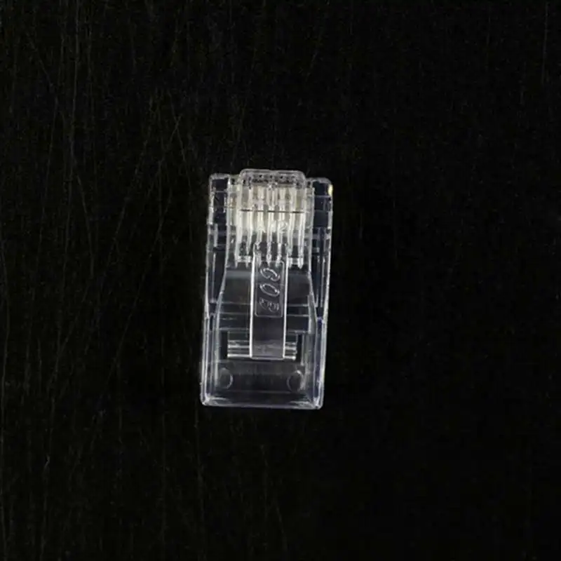 150 шт RJ45 8P8C сетевой кабель CAT5E Cat6 разъем обжимной прозрачный | Строительство и