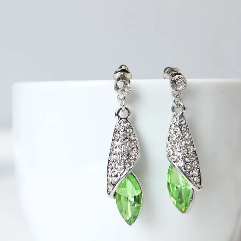 Женские Геометрические Серьги серебряного цвета 2 Длинные свадебные