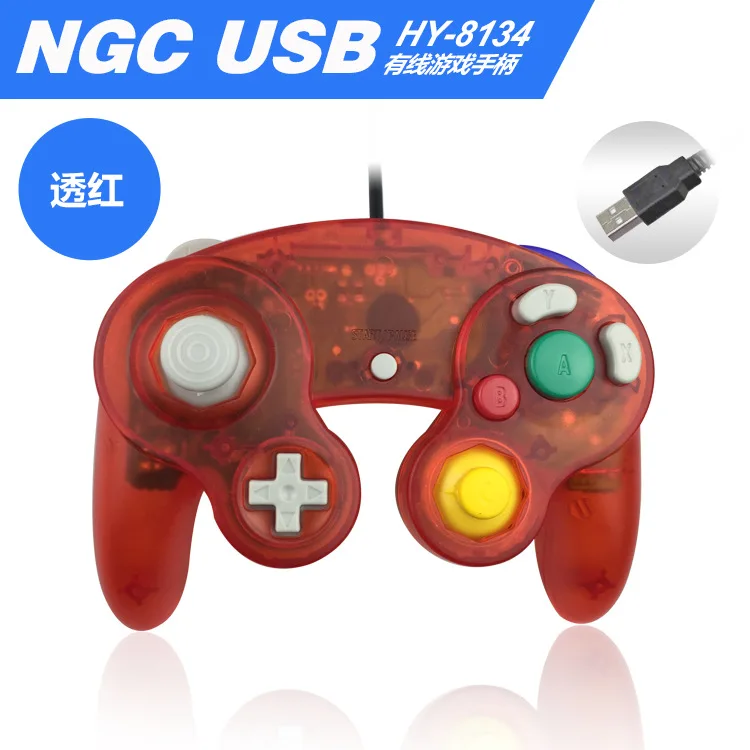Новый для Gamecube контроллер USB проводной ручной джойстик NAND NGC GC MAC компьютера ПК