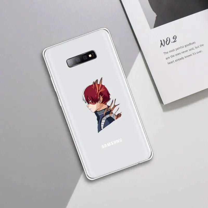 

Shoto Todorok Phone Case Transparent For Samsung Galaxy A 71 21s S note 8 9 10 plus 20 ultra