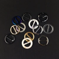 10pcslot inner size 24mm round bar adjuster buckle buttons invitation ribbon slider for garment and bags decoration