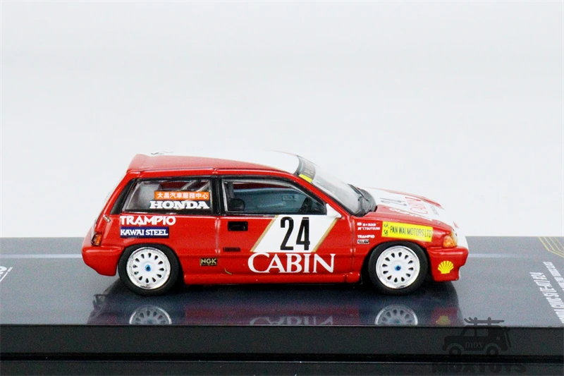 INNO 1:64 HONDA CIVIC Si E-AT #24 cabina Macau Guia Race 1988 2nd 1600cc Clase de coche fundido a presi&oacute;n-4
