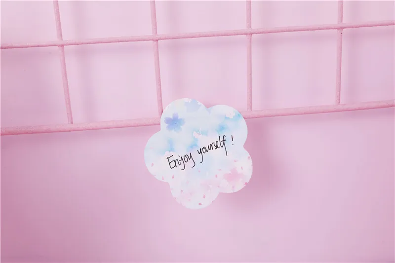 30 шт. милые канцелярские блокноты листы Kawaii наклейки самоклеящиеся блокноты офисные украшения для письма Липкие заметки 02095