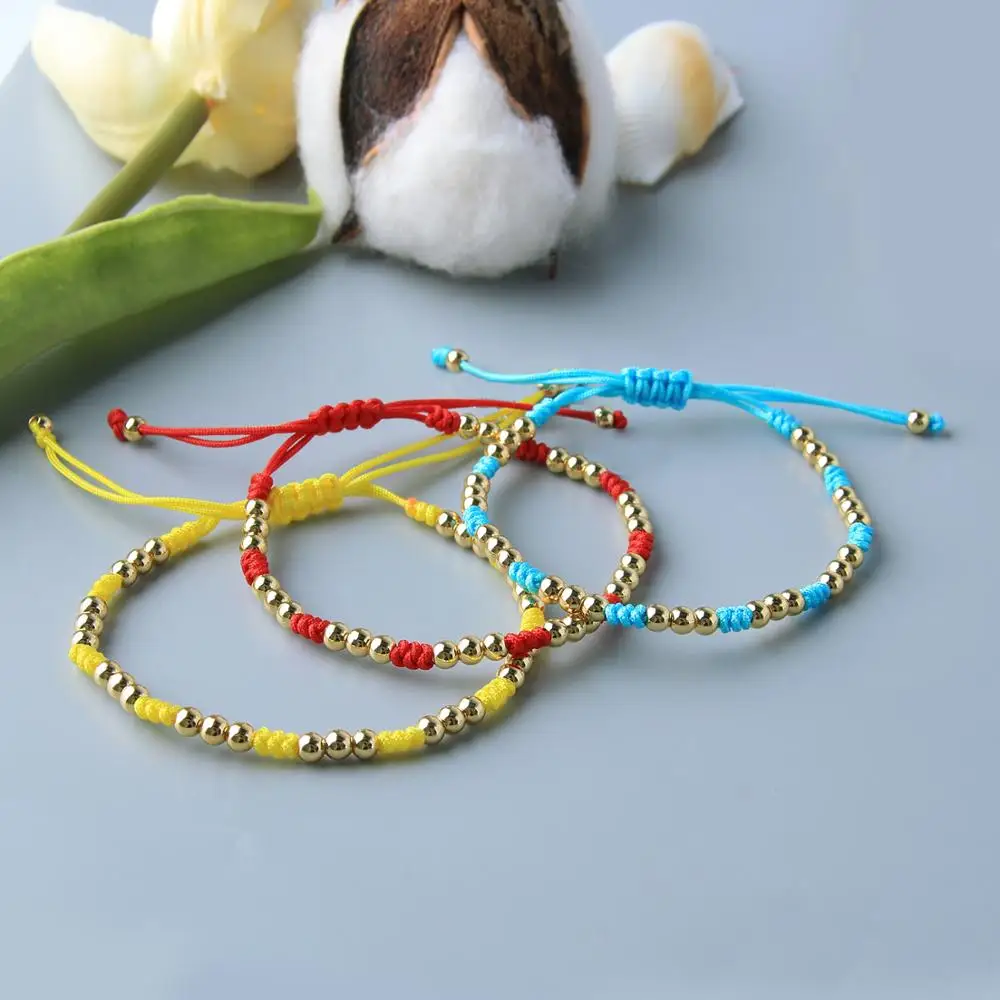 

KELITCH Bracelets Beaded String Handmade Rope Cuff Colorful Boho Women Men Bangles Bracelet For Girls