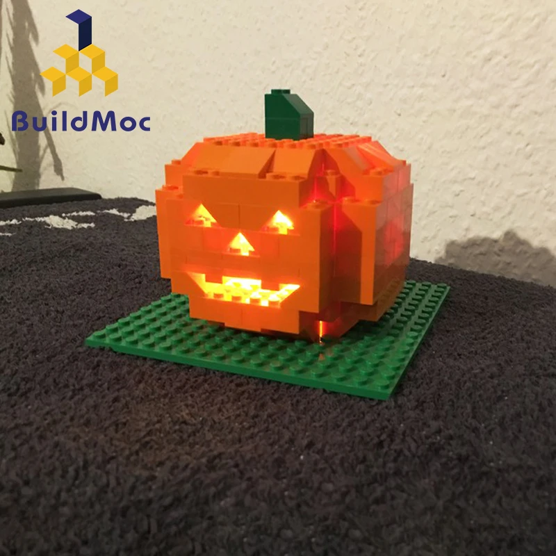 BuildMOC Halloween zucca zucca uomo vampiro Building Blocks giocattoli in mattoni Mini regalo di Halloween per bambini bambini