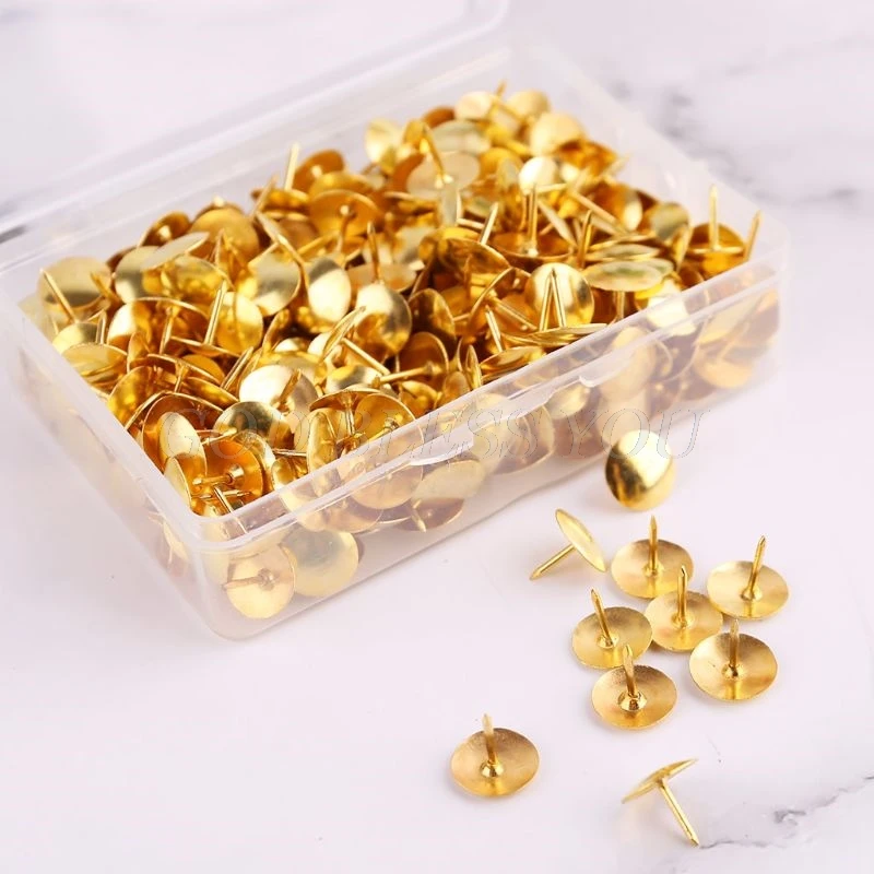 

400Pcs Metal Thumbtack Drawing Pins Pushpin Cork Board Photo Wall Map Markers Drop Shipping