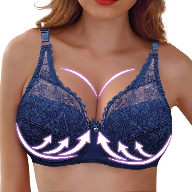 Женский бюстгальтер с эффектом пуш-апа Укороченный чашками D и E размера плюс -