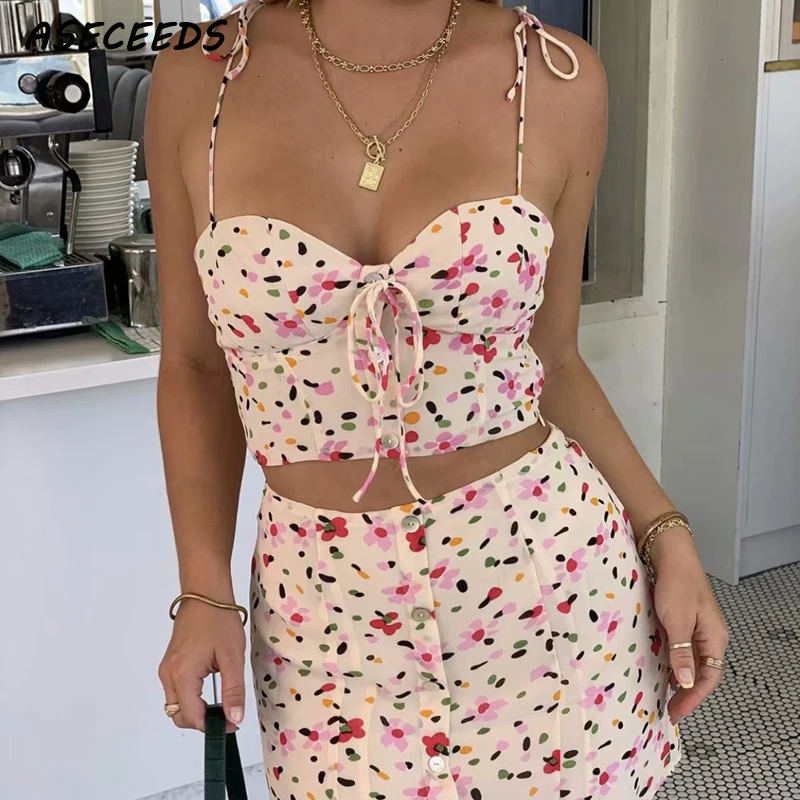 

Летние богемные цветочные юбки с высокой талией, Женская мини-юбка, винтажная кавайная Женская Сексуальная короткая юбка, Корейская улична...