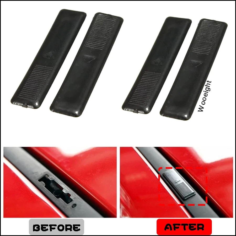 

Черная Автомобильная направляющая на крышу Wooeight, 4 шт., крепежная Накладка для литья, сменная Накладка для Mazda 2, 3, 5, 6, 8, модель CX7