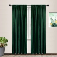 readymade modern blackout flannel shower curtains for living room bedroom high shade solid velvet curtain fabric lrflr1901