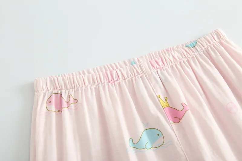 

Spring Autumn New Women's Pajamas Set Printed Simple Style Dolphin Printed Turn-down Collar Sleepwear Female Loose Homewear