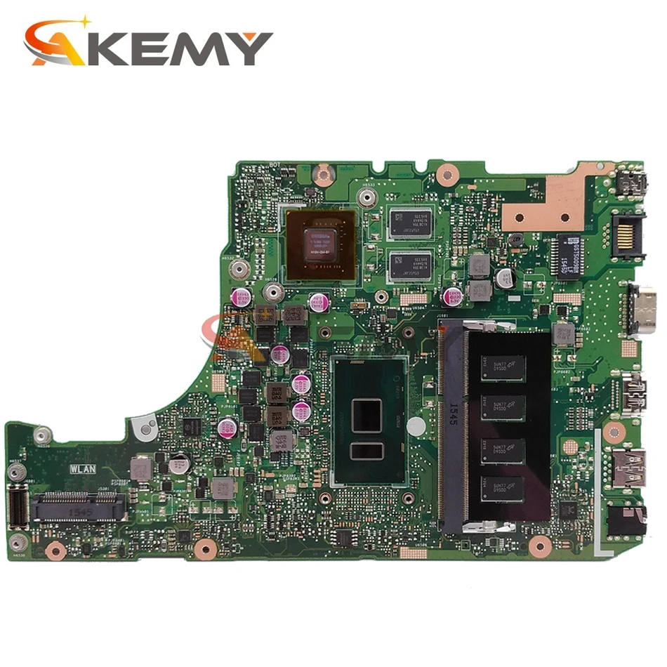 Akemy X302UJ с I3-6100 CPU 4 Гб RAM материнская плата для For Asus X302UA ноутбука Rev 2 0 DDR4 4G X302UA-UJ