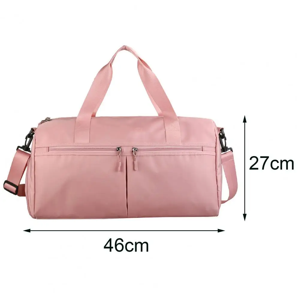 

Unisex Adjustable Large Capacity Nylon Gym Bag Zipper Portable Adjustable Strap Wear Storage Pocket for Sports Yoga Hiking