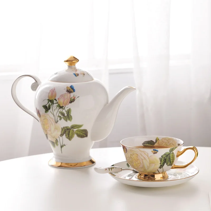 Чайный сервиз из тонкого костяного фарфора (35 унций) для английского