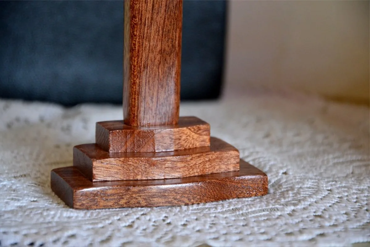 

10 Inches 25CM Cross Crucifix Olive Wood Olivewood Bethlehem Holy Land Jerusalem with Base Stand Handcrafted Home Decorative