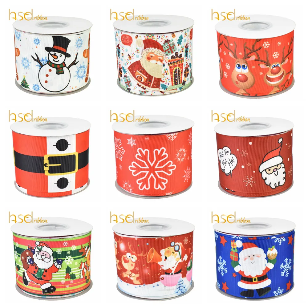 

Free shipping HSDCraft for Hair Accessories ribbon 10 yards printed grosgrain ribbon