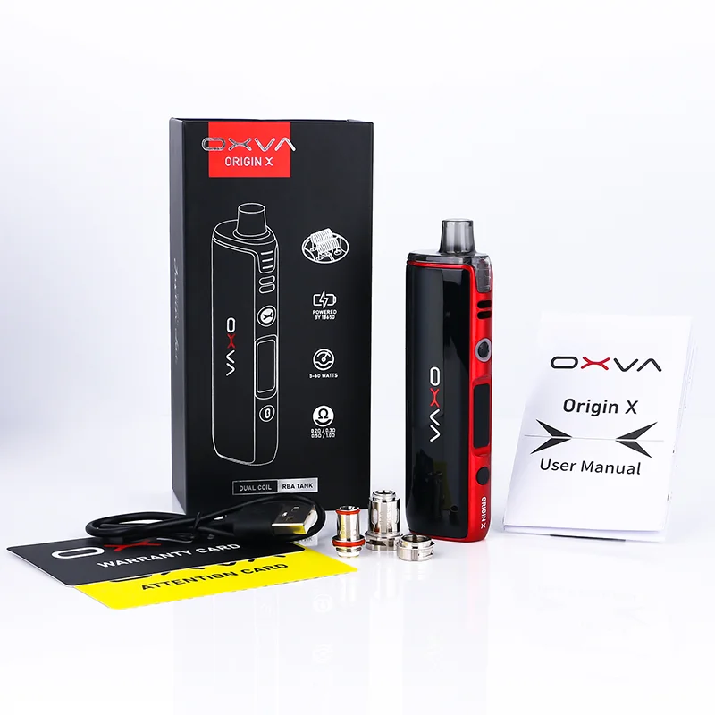 

OXVA Origin X Pod Mod Kit Portable 3.2ml Capacity unicoil system Vape Vaporizer Cartridge E-Cigs fit 18650 Battery