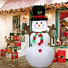 1,6 м надувные рождественские снеговики, ветки елки, выдувные праздничные Новогодние украшения для вечеринки, внешний двор