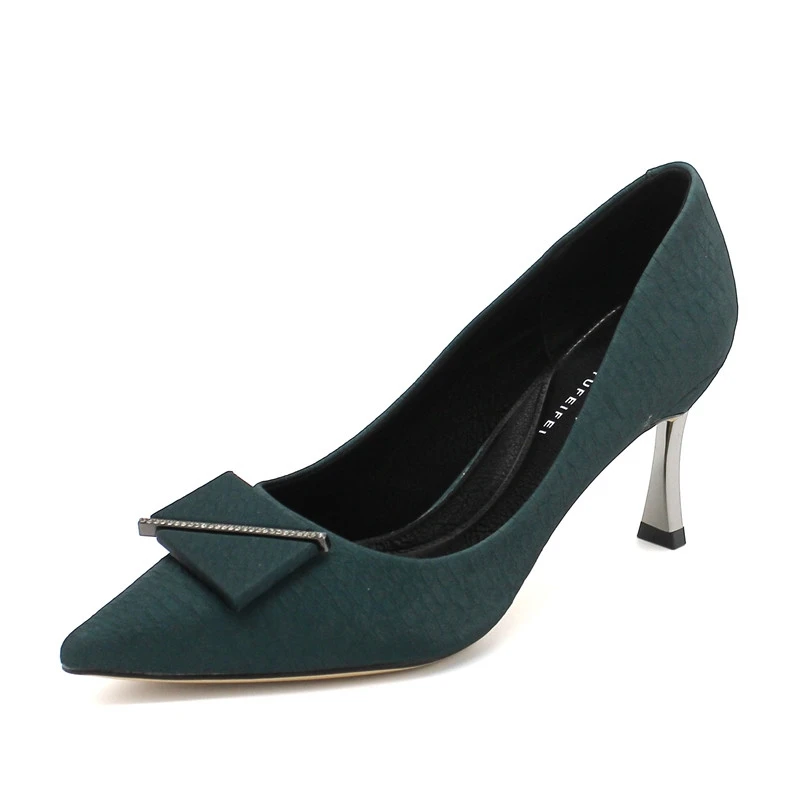 Cresfimix/женские туфли с острым носком высокого качества без шнуровки Весенние