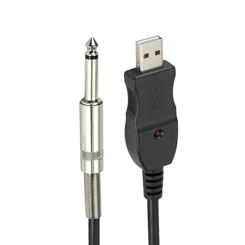 3 м USB к кабель гитарный Интерфейс Мужской до 6 35 мм Jack Электрогитары аксессуары