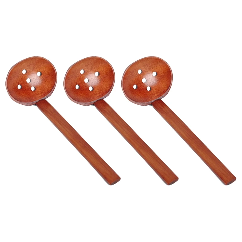 3 деревянных ложки ручной работы подходят для каши супа рамен горячей кастрюли