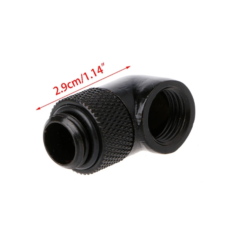 

G1/4" Thread Male to Female 90 Degree Angle Rotary Fitting Extender Adapter