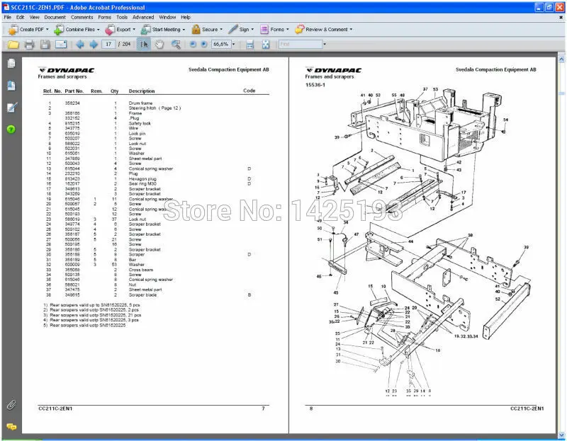 Каталоги и руководства по обслуживанию запасных частей DYNAPAC | Автомобили